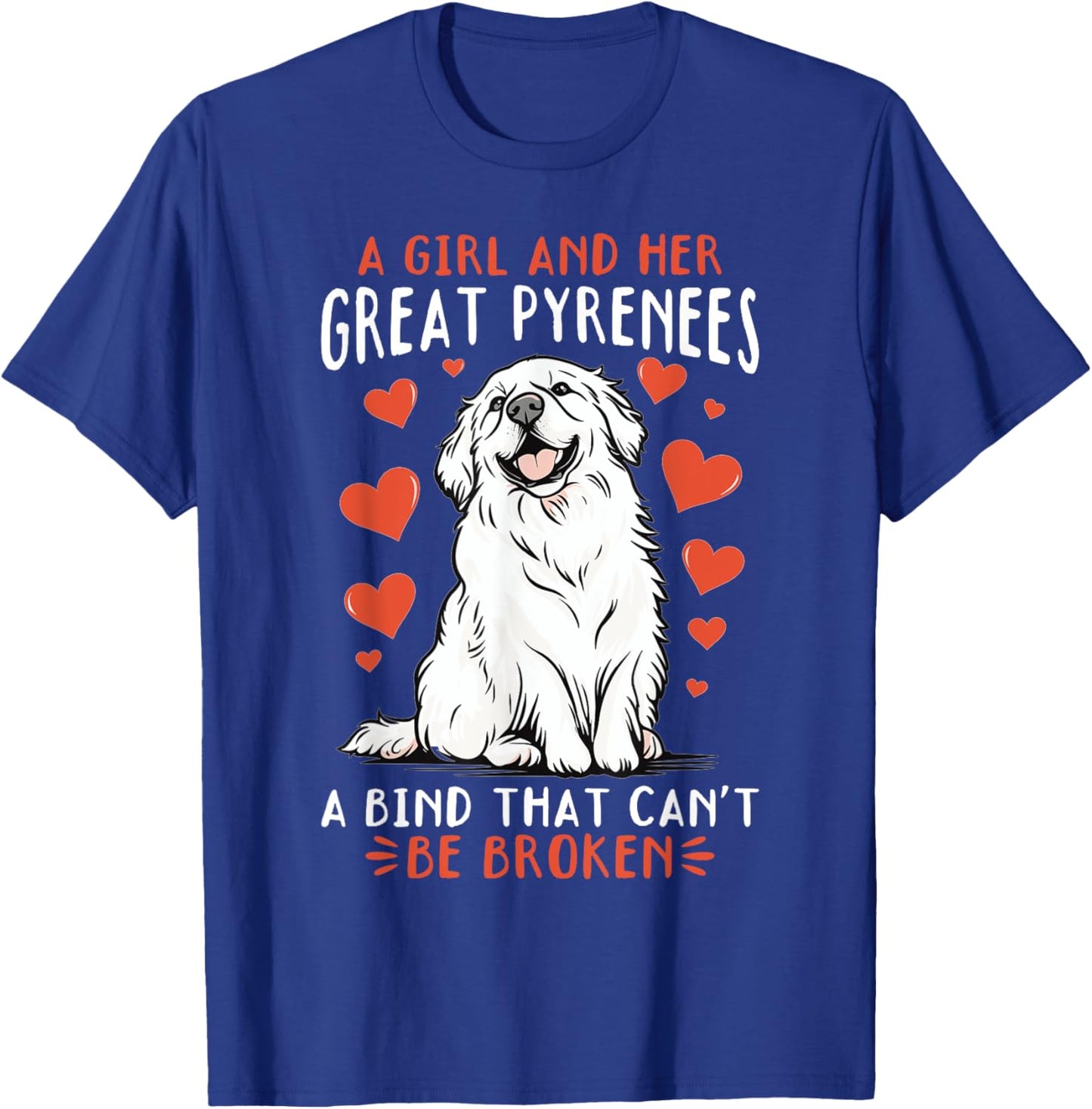 Great Pyrenees Dog Owner Men Women Girls Kids T-Shirt - T-Shirt | Royal