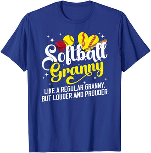 Softball Granny Of A Softball Player Granny Definition T-Shirt - T-Shirt | Royal