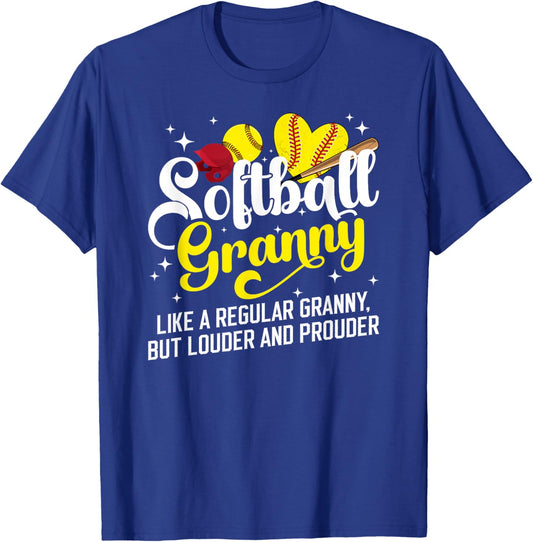 Softball Granny Of A Softball Player Granny Definition T-Shirt - T-Shirt | Royal