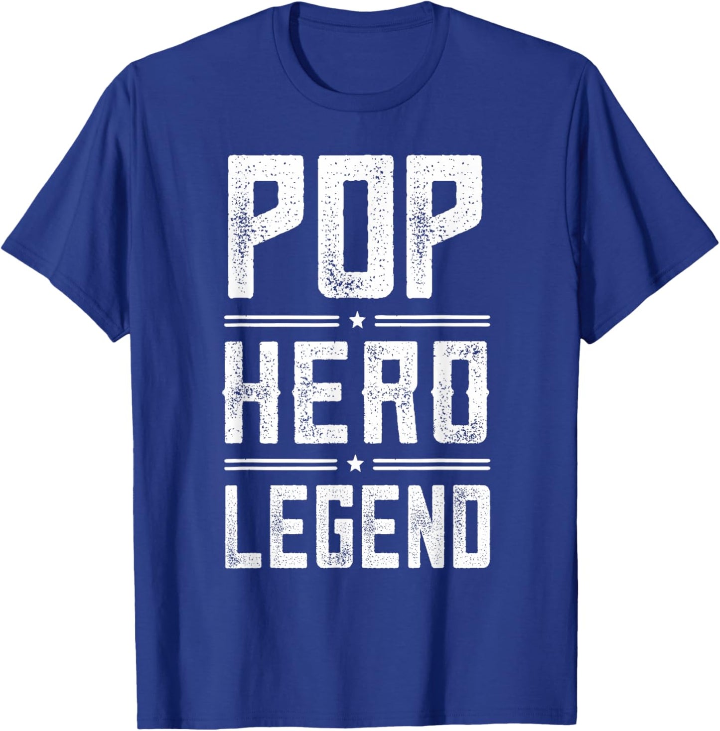 Pop Hero Legend - Vintage Distressed Pop T-Shirt - T-Shirt | Royal