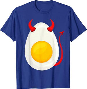 Funny Deviled Egg Cosplay DIY Halloween Costume Day Kid Boy T-Shirt - T-Shirt | Royal