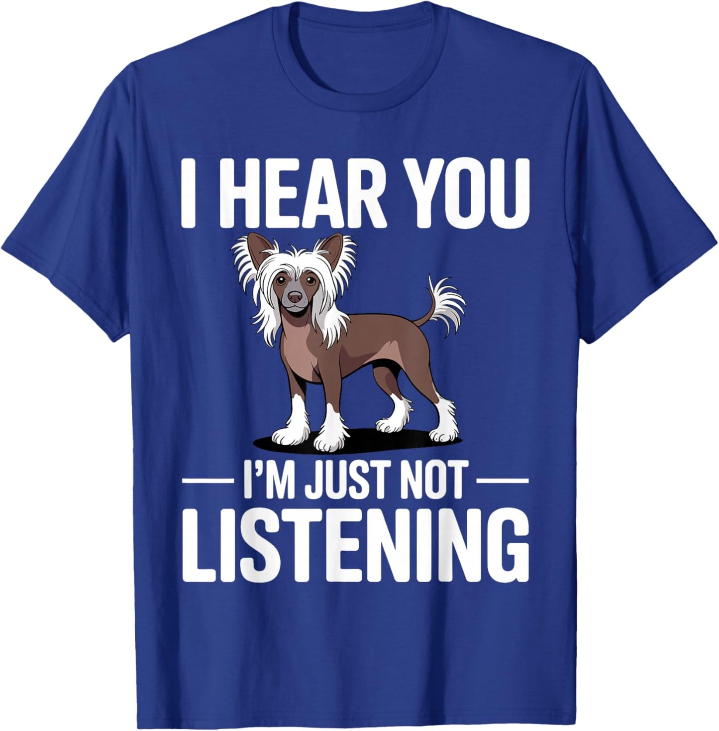 Funny Chinese Crested Art Women Chinese Crested T-Shirt - T-Shirt | Royal