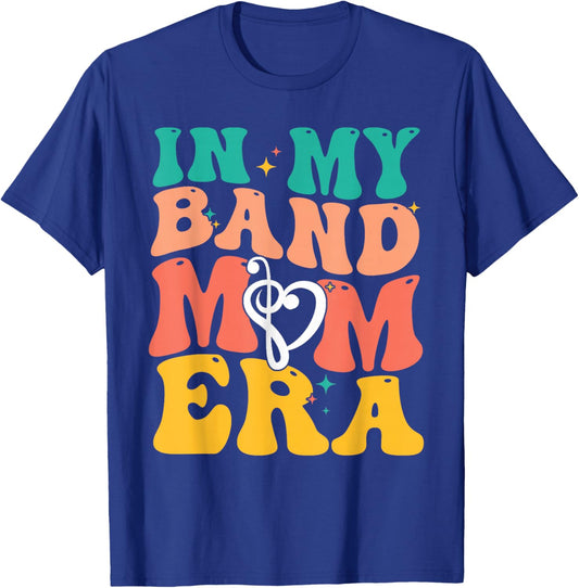 Retro In My Band Mom Era Marching Band Mom Mother Women T-Shirt - T-Shirt | Royal
