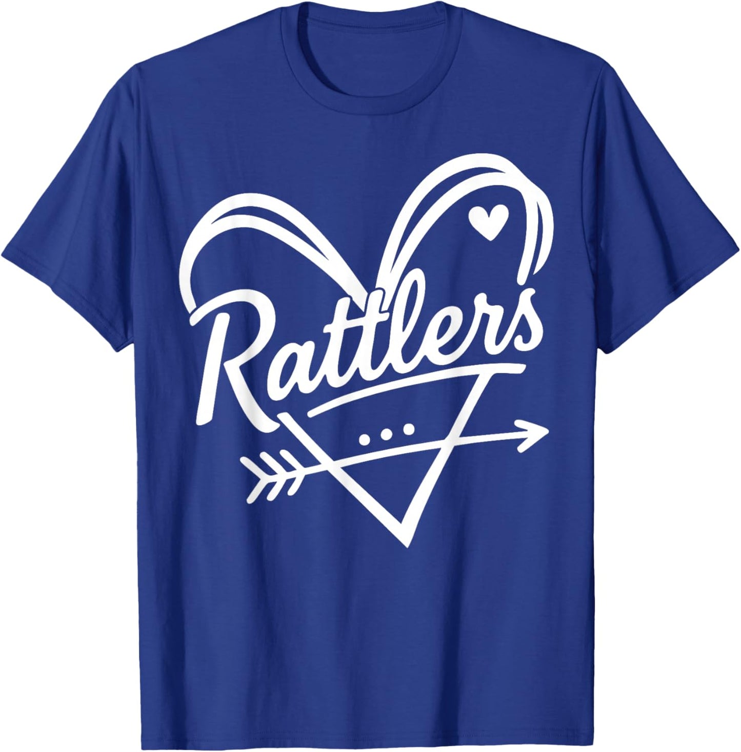 Retro Rattlers Heart Apparel Women Kid Boy Girl T-Shirt - T-Shirt | Royal