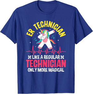 ER Technician Magical Emergency Room Tech ER Tech T-Shirt - T-Shirt | Royal