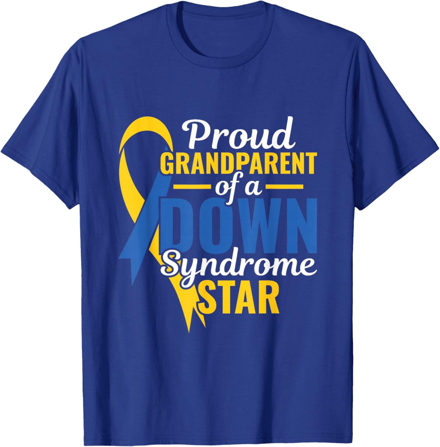 Proud Grandparent - Down Syndrome Awareness Day T-Shirt - T-Shirt | Royal