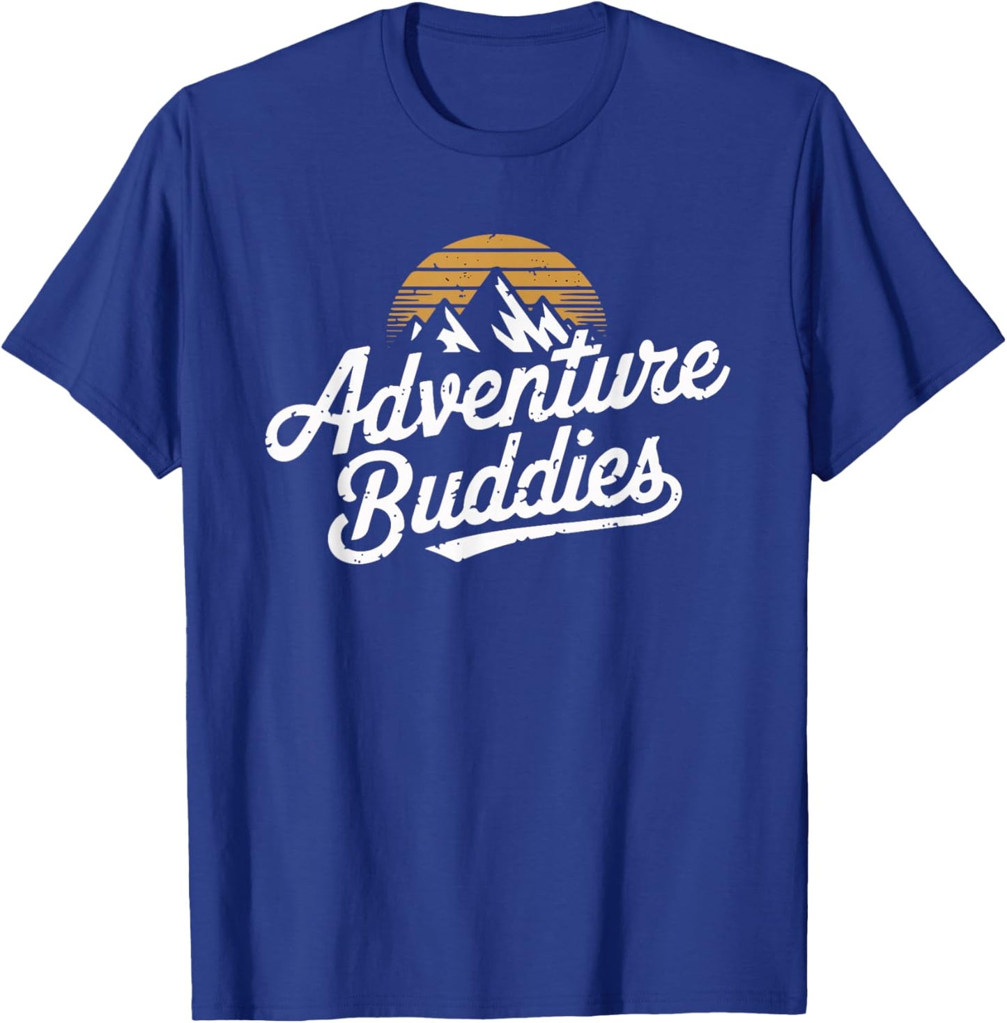 Adventure Buddies Mountain Hiker Hiking Funny Couple Outdoor T-Shirt - T-Shirt | Royal