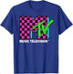 Classic MTV Logo Pink and Blue Check T-Shirt - T-Shirt | Royal