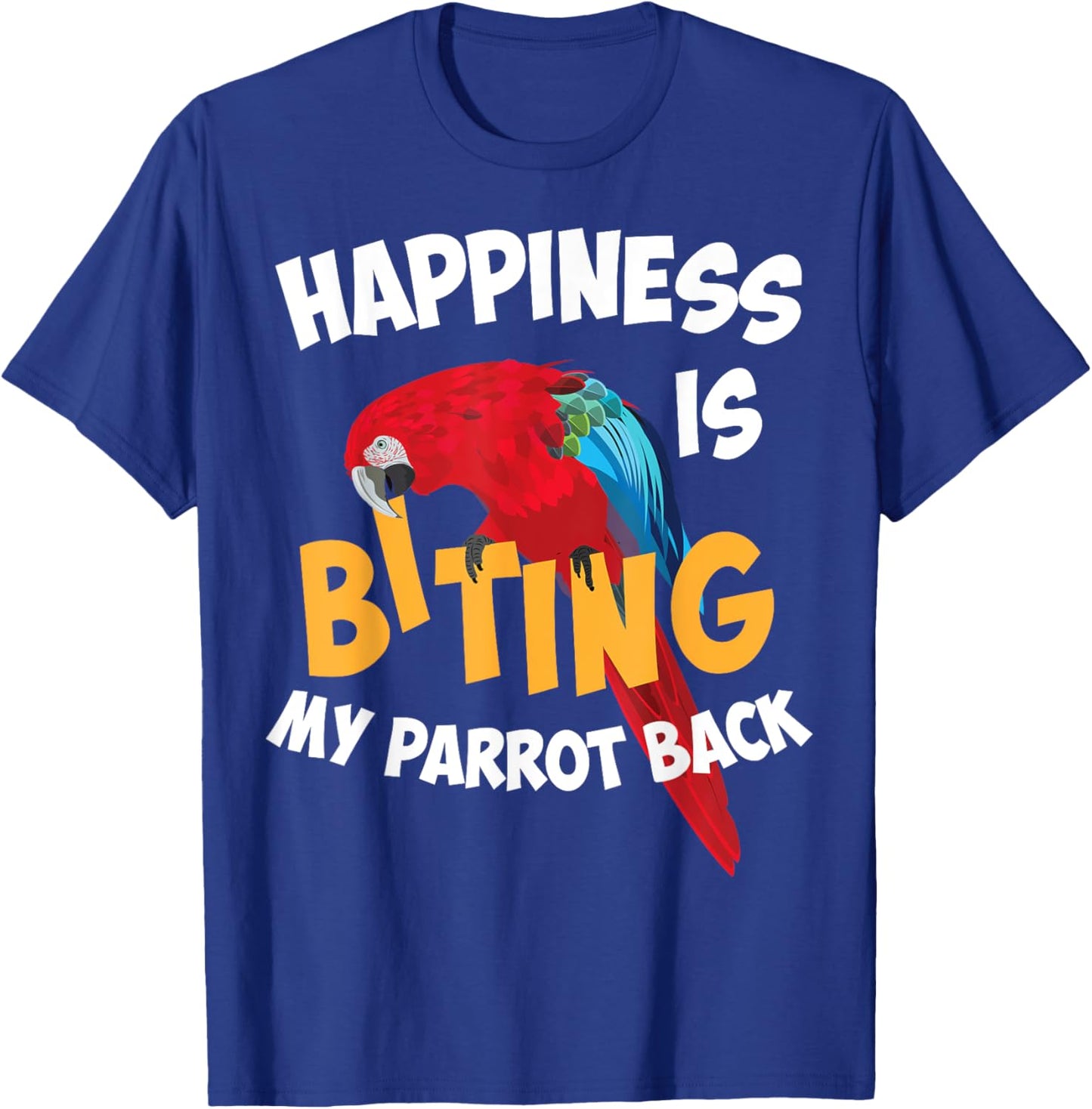 Cool Parrot Art Women Cockatoo Cockatiel Macaw Bird T-Shirt - T-Shirt | Royal