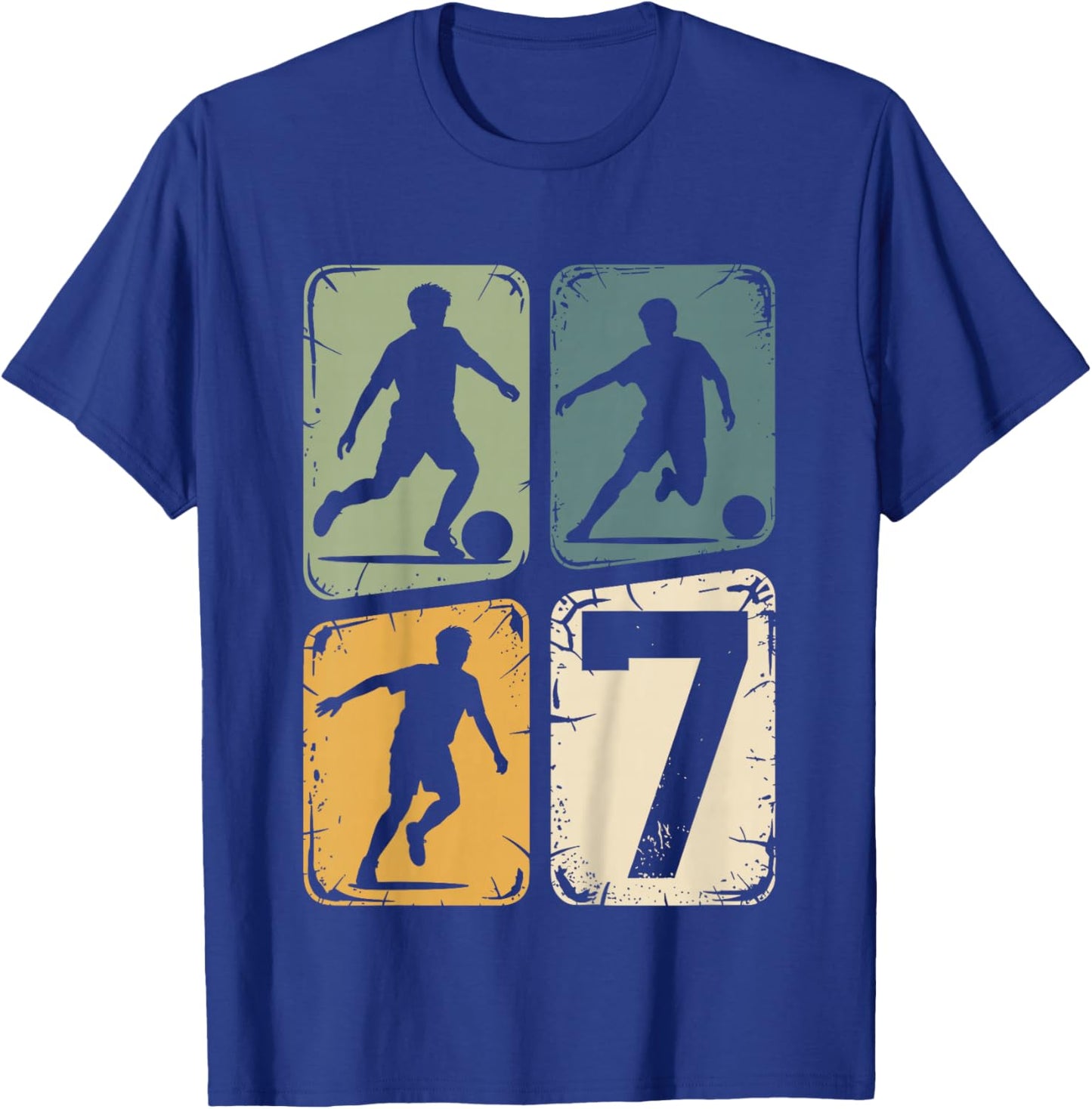 7. Geburtstag Junge Fußball Ball Jungs Fußballer 7 Jahre T-Shirt - T-Shirt | Royal