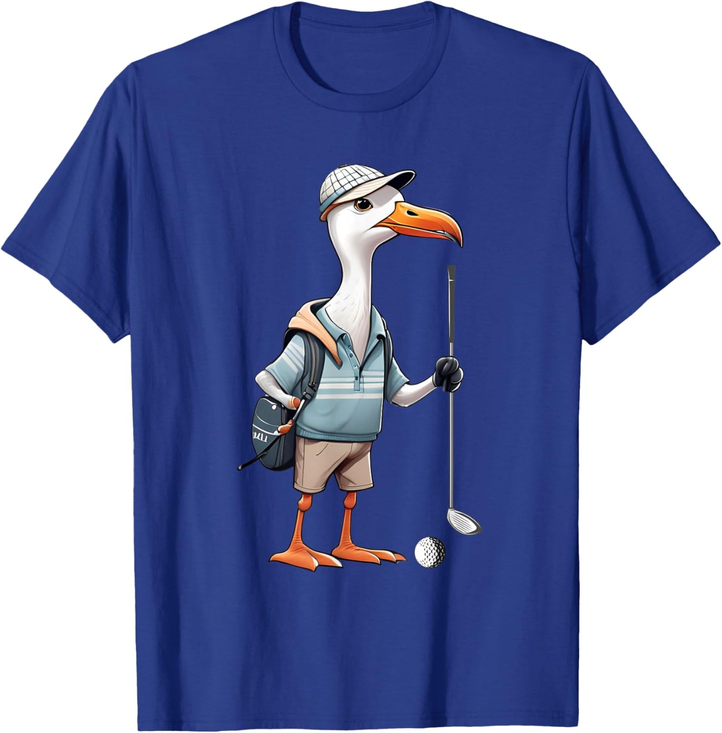 Funny Golfer Albatross Bird Golf Player Game Gift Men Women T-Shirt - T-Shirt | Royal