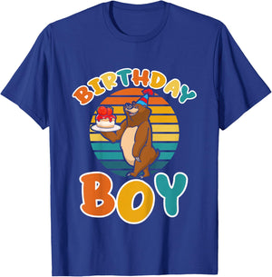Kids Birthday Boy Lemming Outfit for Gamers and Animal Lovers T-Shirt - T-Shirt | Royal