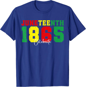 Juneteenth 1865 Celebrate African Pride T-Shirt - T-Shirt | Royal