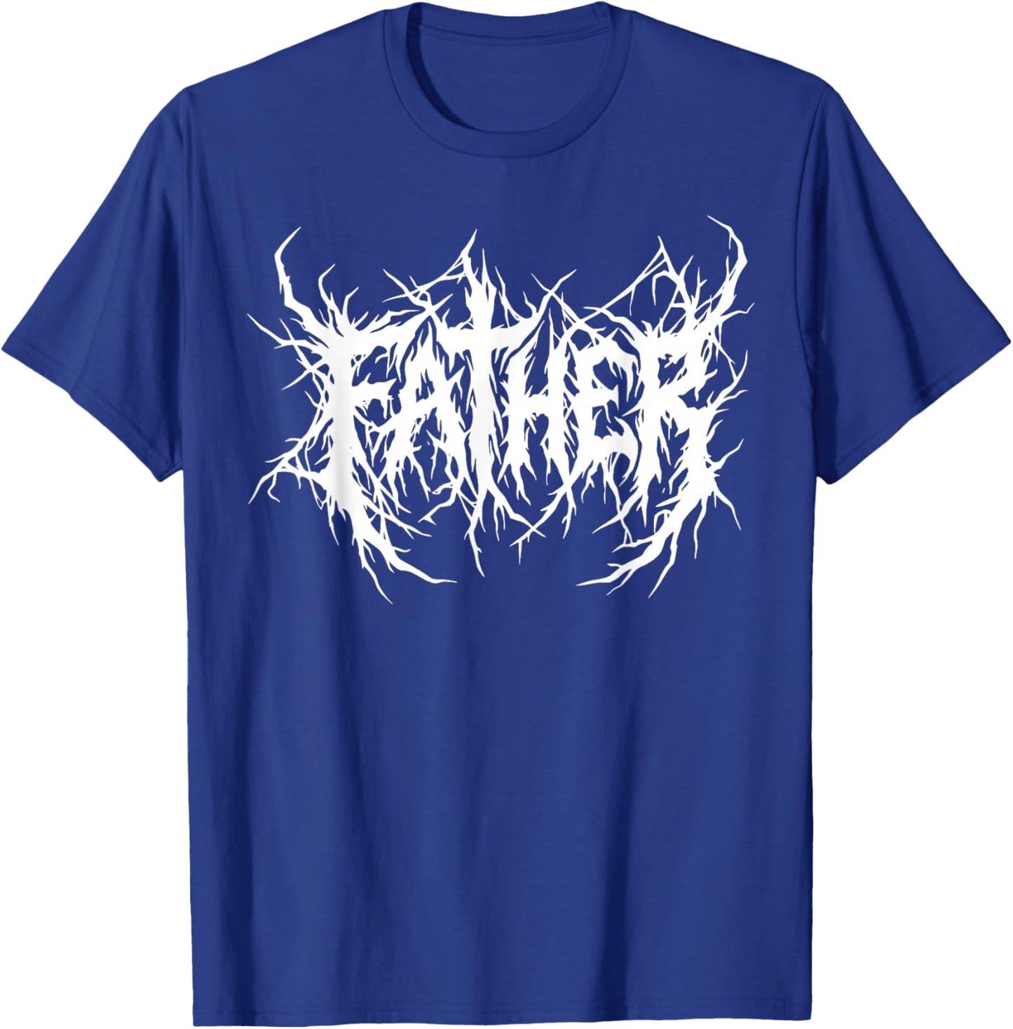 Father Death Metal Font Deathcore Logo Metalhead T-Shirt - T-Shirt | Royal