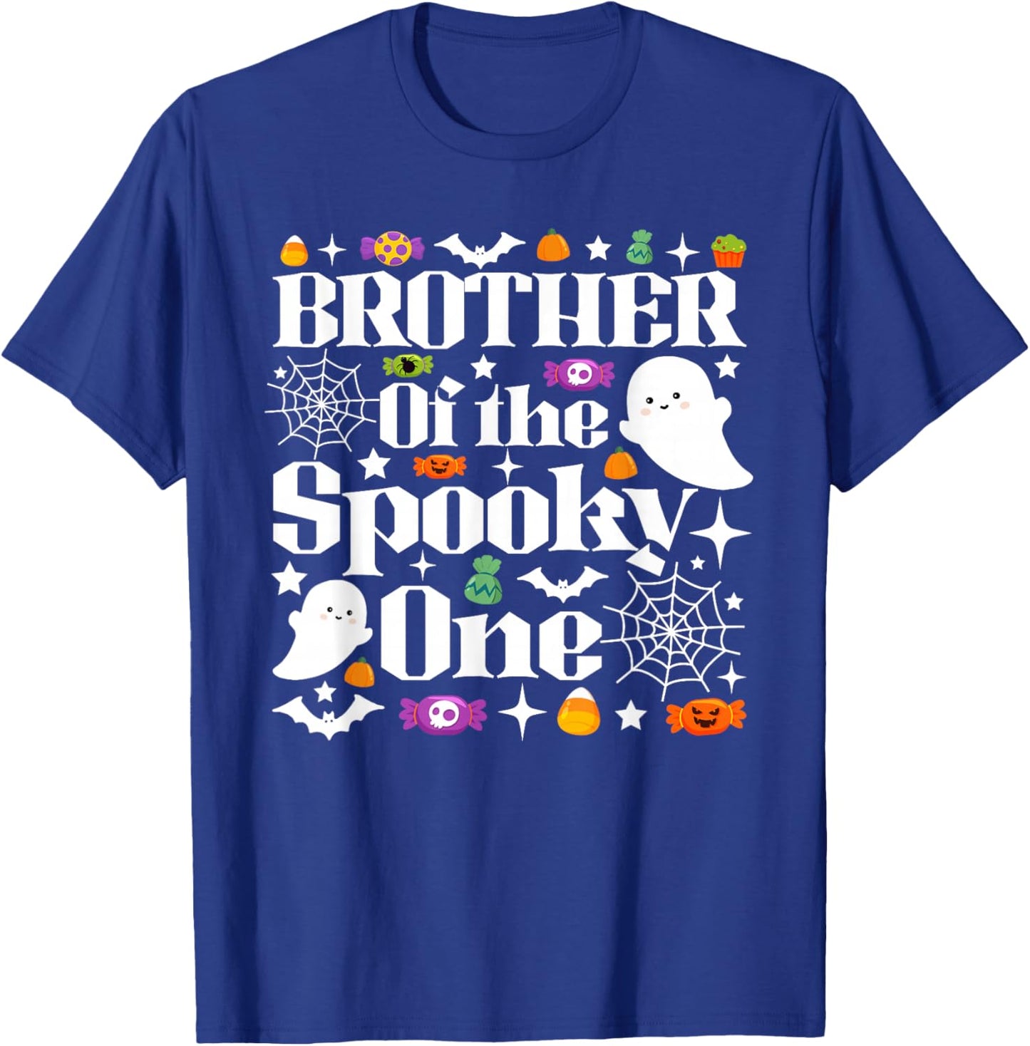 Brother of The Spooky One Halloween First Birthday Boy T-Shirt - T-Shirt | Royal
