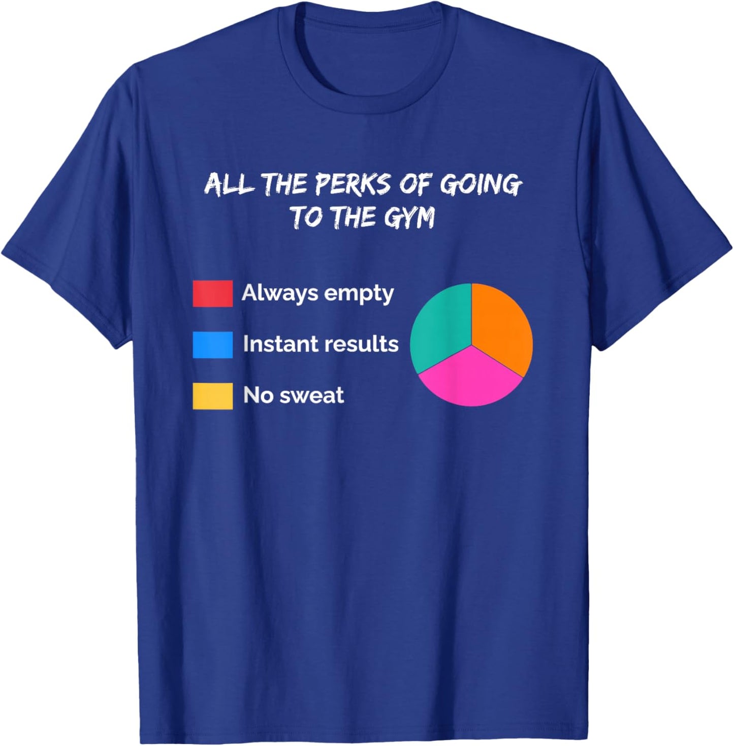 Perks of Going to The Gym Sarcastic Sarcasm Gym Humor T-Shirt - T-Shirt | Royal