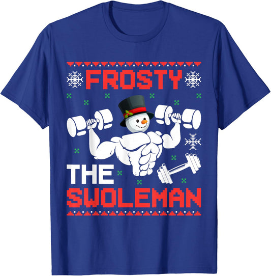 The Swoleman Ugly Christmas Gym T-Shirt - T-Shirt | Royal