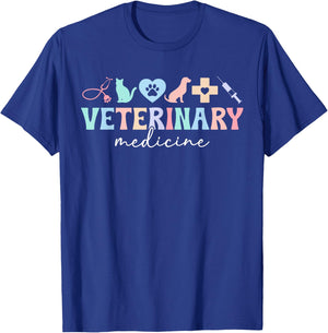 Boho Veterinary Medicine Vet Med Veterinarian Vet Medicine T-Shirt - T-Shirt | Royal