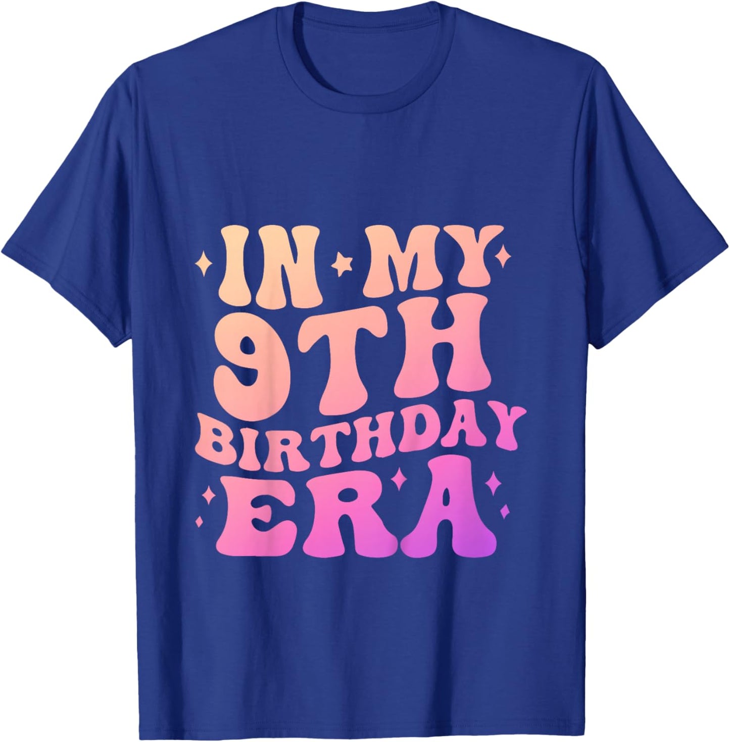 9th Birthday 9 Years Old Girl 2017 In My 9th Birthday Era T-Shirt - T-Shirt | Royal