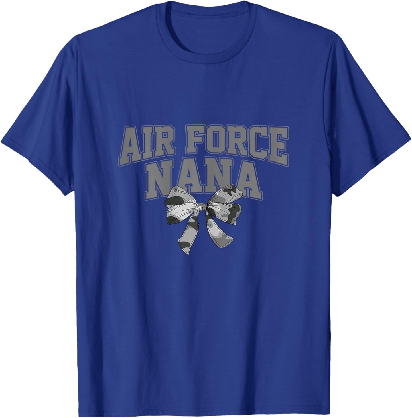 US Air Force Nana Coquette Bow USAF Family Matching T-Shirt - T-Shirt | Royal