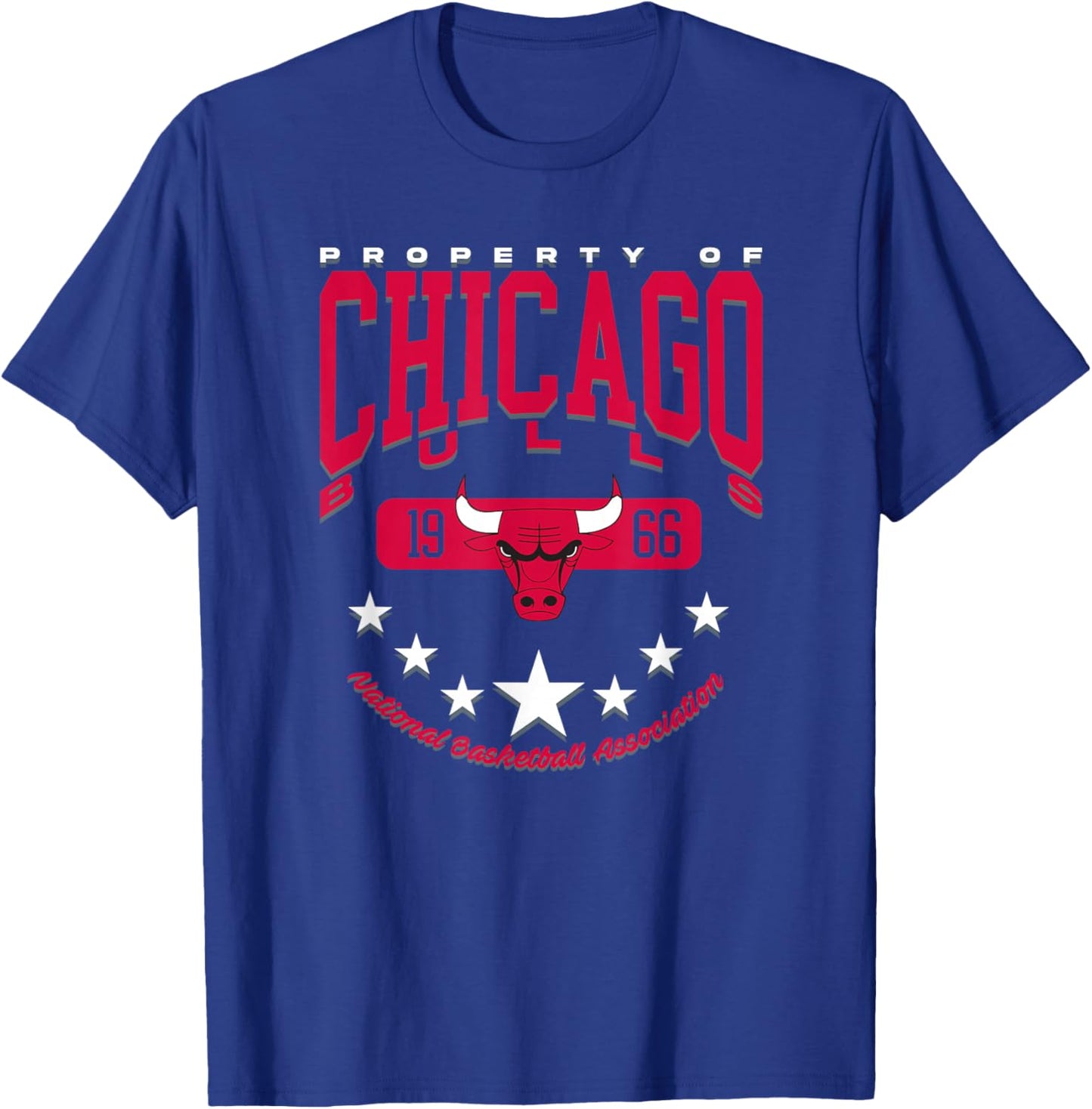 NBA-Offizieller Chicago Bulls Rising Star T-Shirt - T-Shirt | Royal