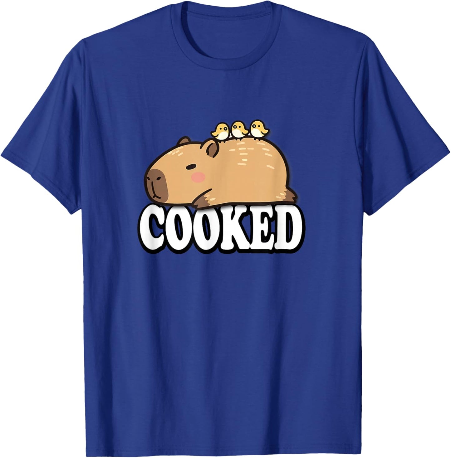 Kawaii Kids Sleep Cooked Boys Girls Capybara Pajama Shirt T-Shirt - T-Shirt | Royal