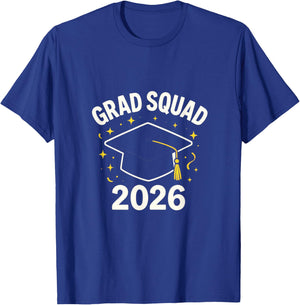 Grad Squad 2026 - Senior Class Graduation Party T-Shirt - T-Shirt | Royal