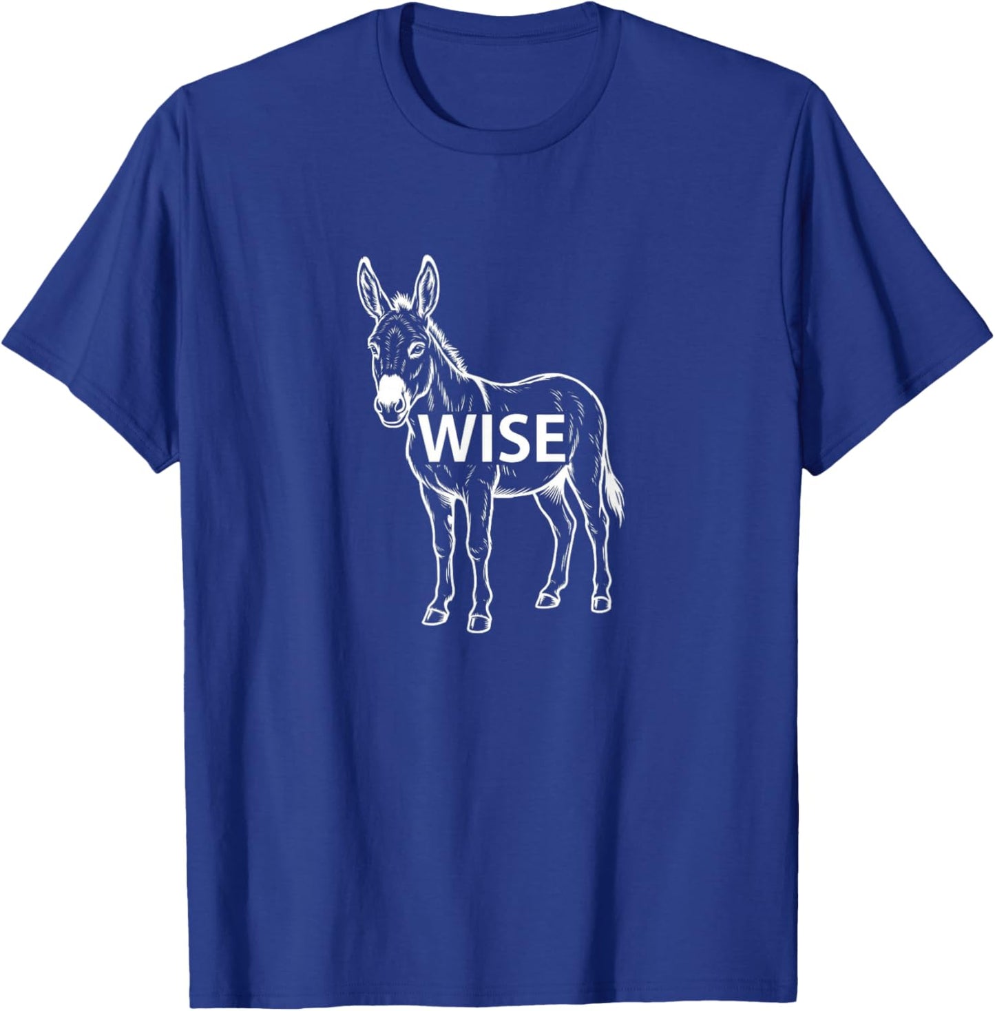 Funny Wise Ass Donkey Sarcastic Smart Mule Farm Pun T-Shirt - T-Shirt | Royal