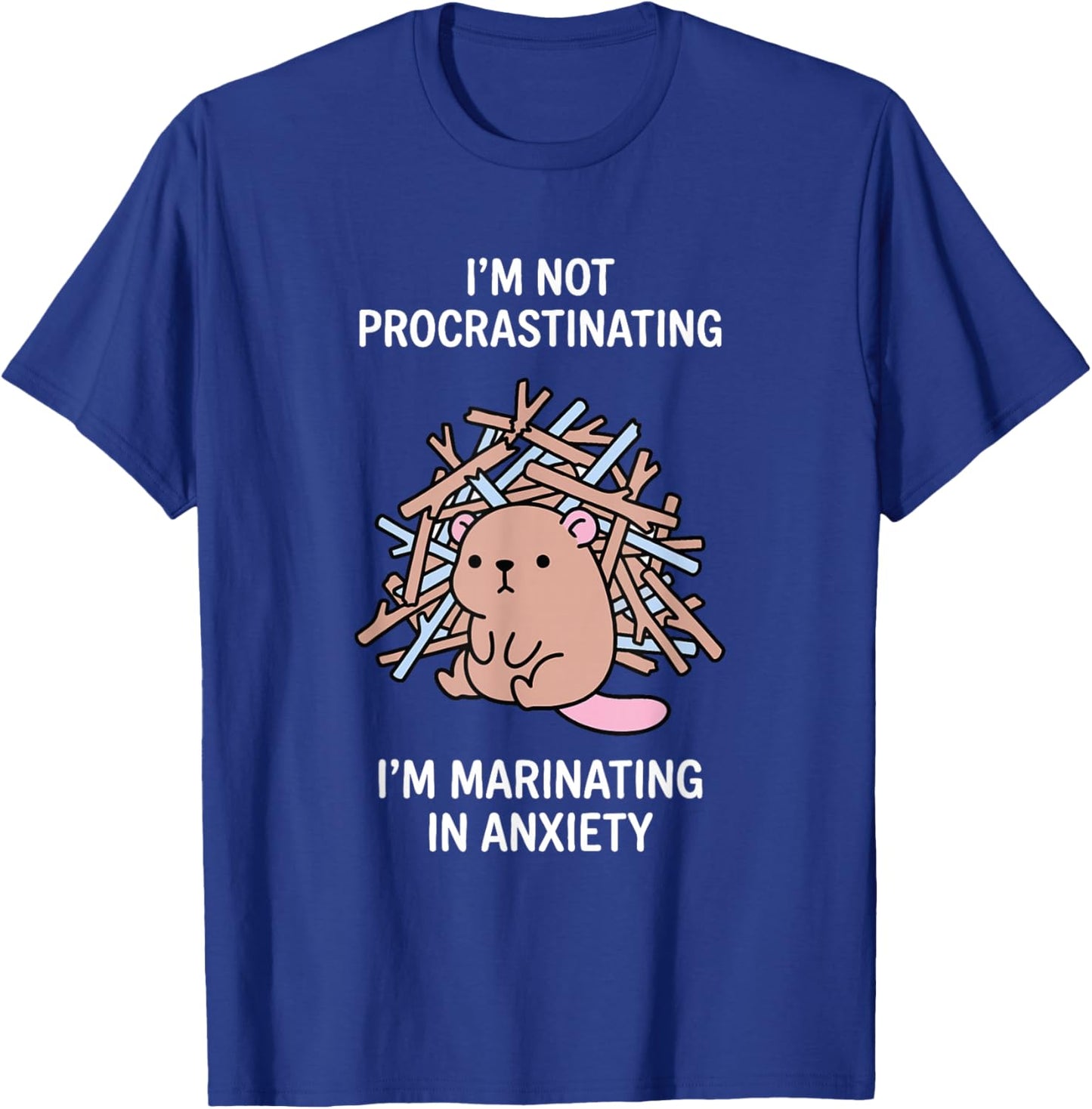 Funny Beaver Meme Kawaii Sarcastic Humor Women Girls T-Shirt - T-Shirt | Royal