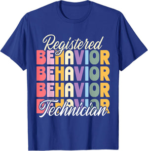 Registered Behavior Technician T-Shirt - T-Shirt | Royal
