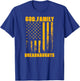 Dexter Dreadnaughts God. Family. Vintage USA Flag T-Shirt - T-Shirt | Royal