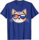 Dual Heritage Mixed Country USA Russia American Russian T-Shirt - T-Shirt | Royal