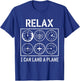 I Can Land A Plane Pilot Six Pack Aviation Crew Lifestyle T-Shirt - T-Shirt | Royal