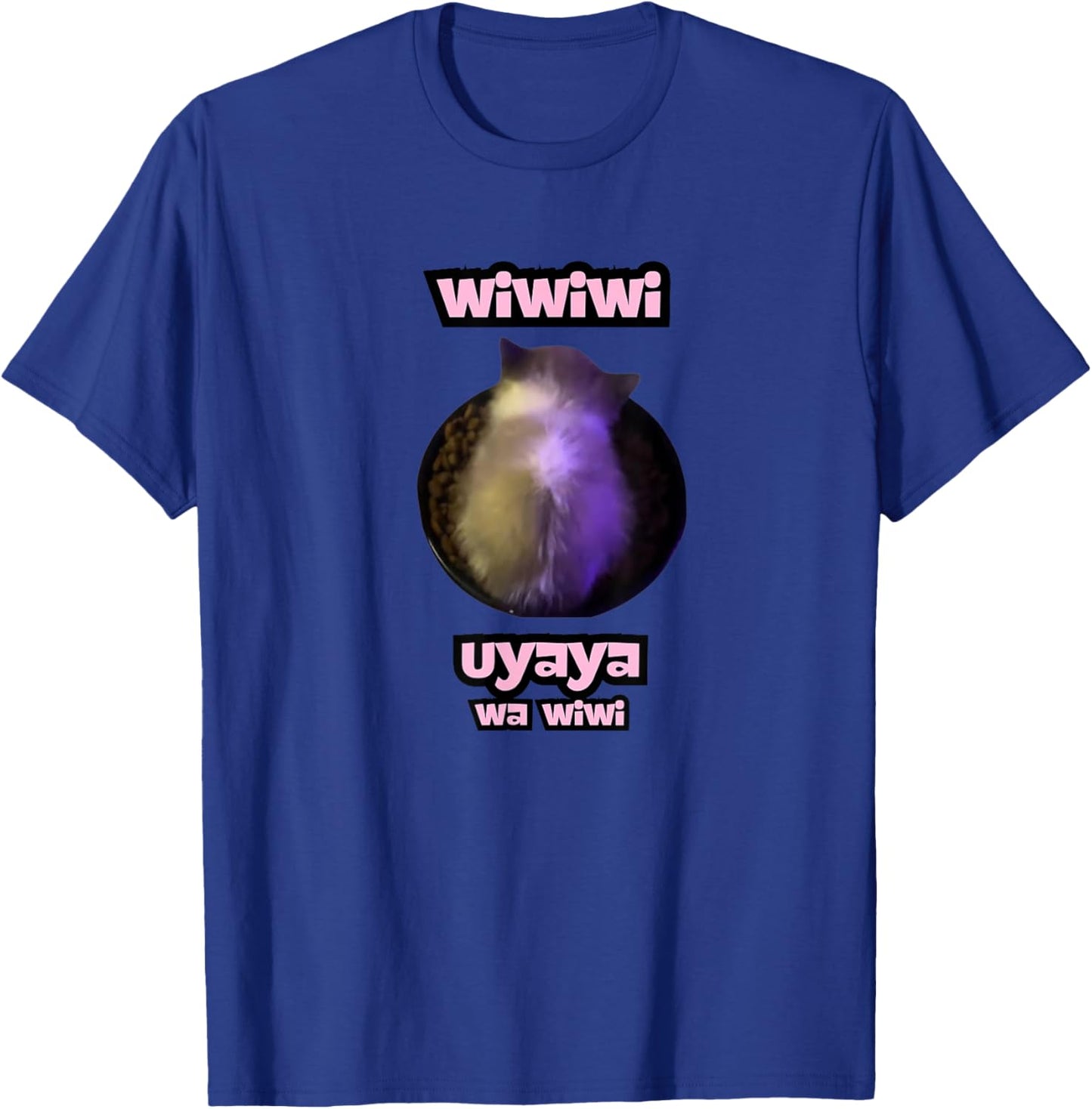 Meme Wiwiwi Cat , Black, S T-Shirt - T-Shirt | Royal