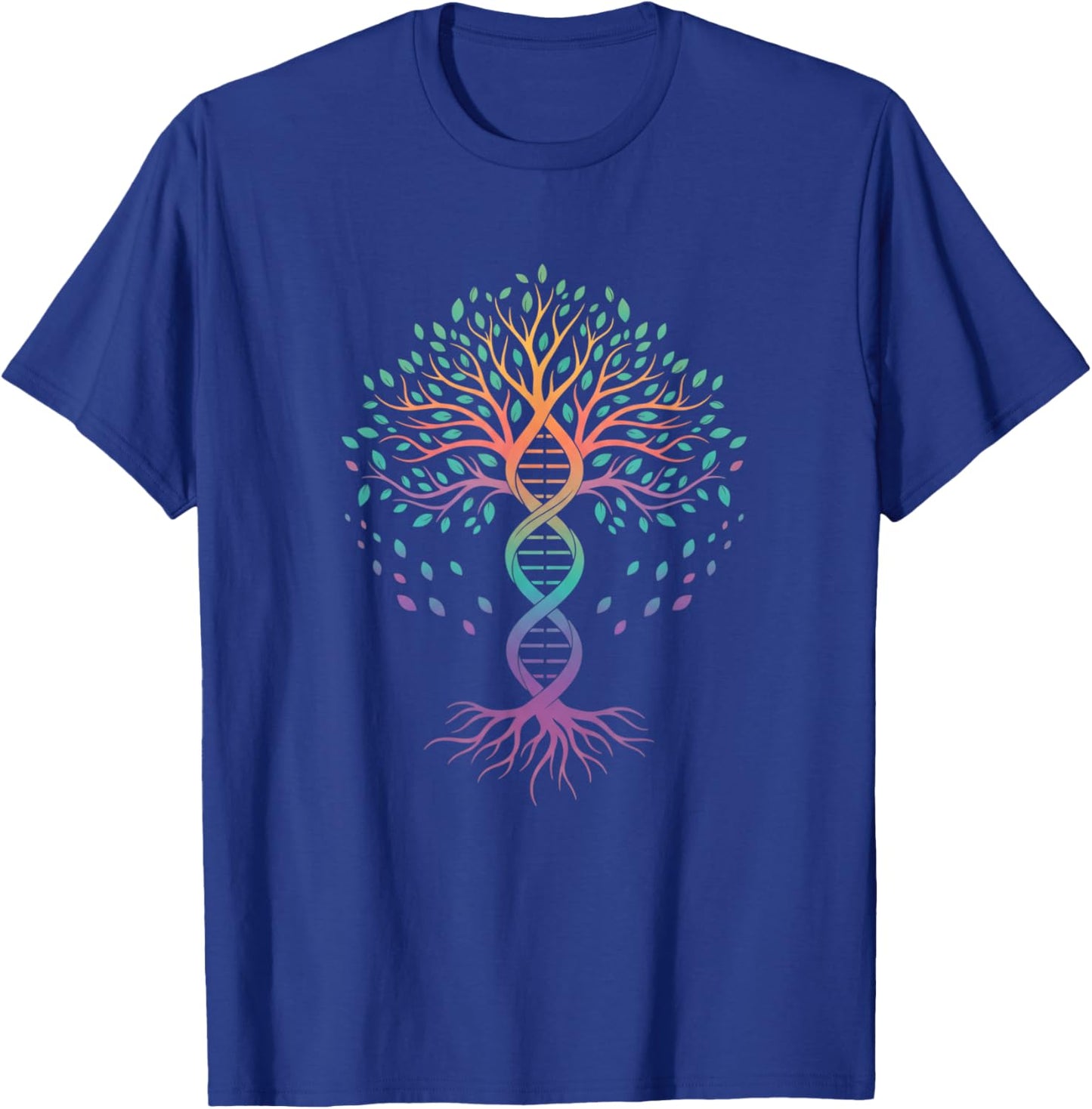 Teacher DNA Tree of Life, Biology Teacher, Science Teacher T-Shirt - T-Shirt | Royal