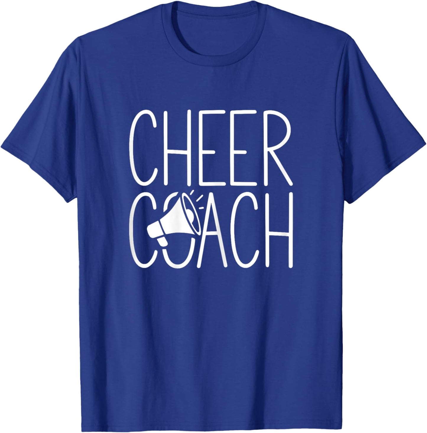 Cheer Coach Shirt Cheerleading Women Cheerleader Coach T-Shirt - T-Shirt | Royal