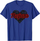 Muscle Shoals Trojans Over Heart T-Shirt - T-Shirt | Royal