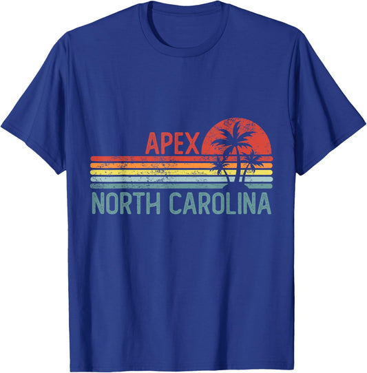 Apex North Carolina Funny USA City Trip Home Roots T-Shirt - T-Shirt | Royal