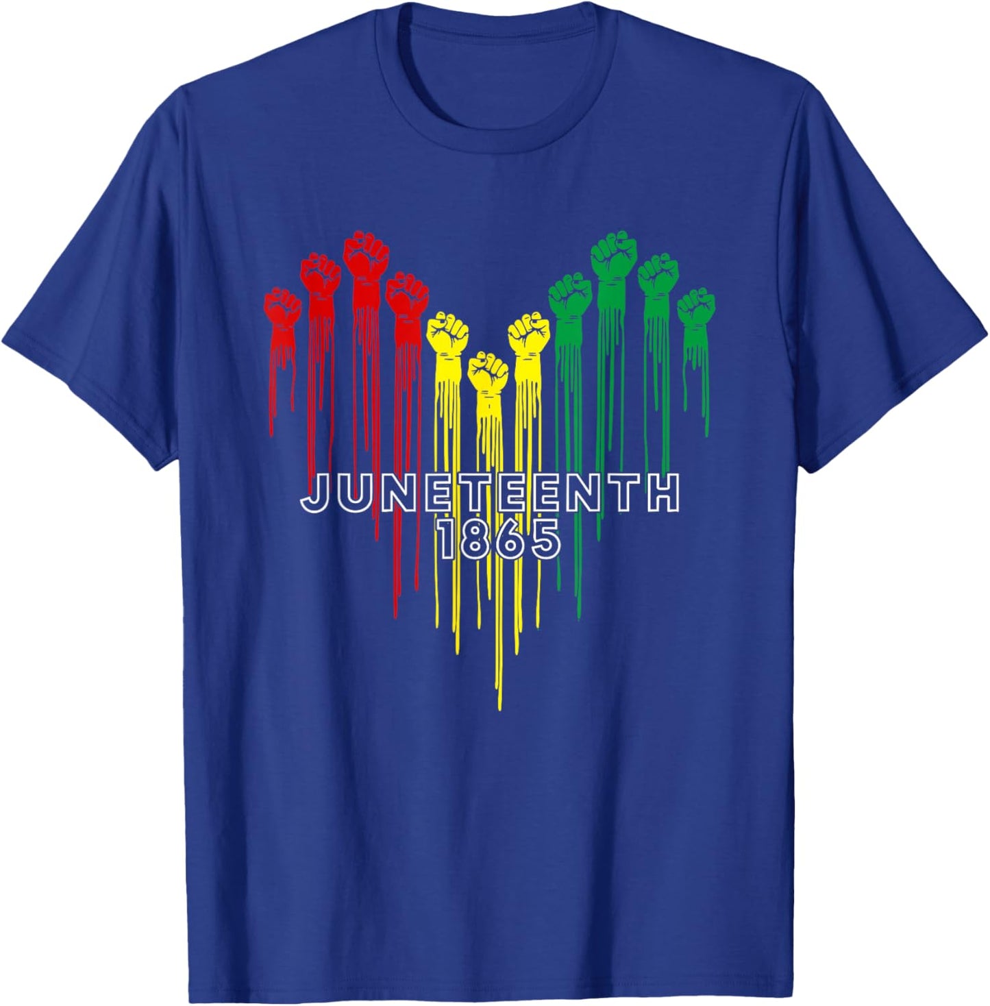 Juneteenth 1865 Shirts Women Men June 19th 1865 Freedom Day T-Shirt - T-Shirt | Royal