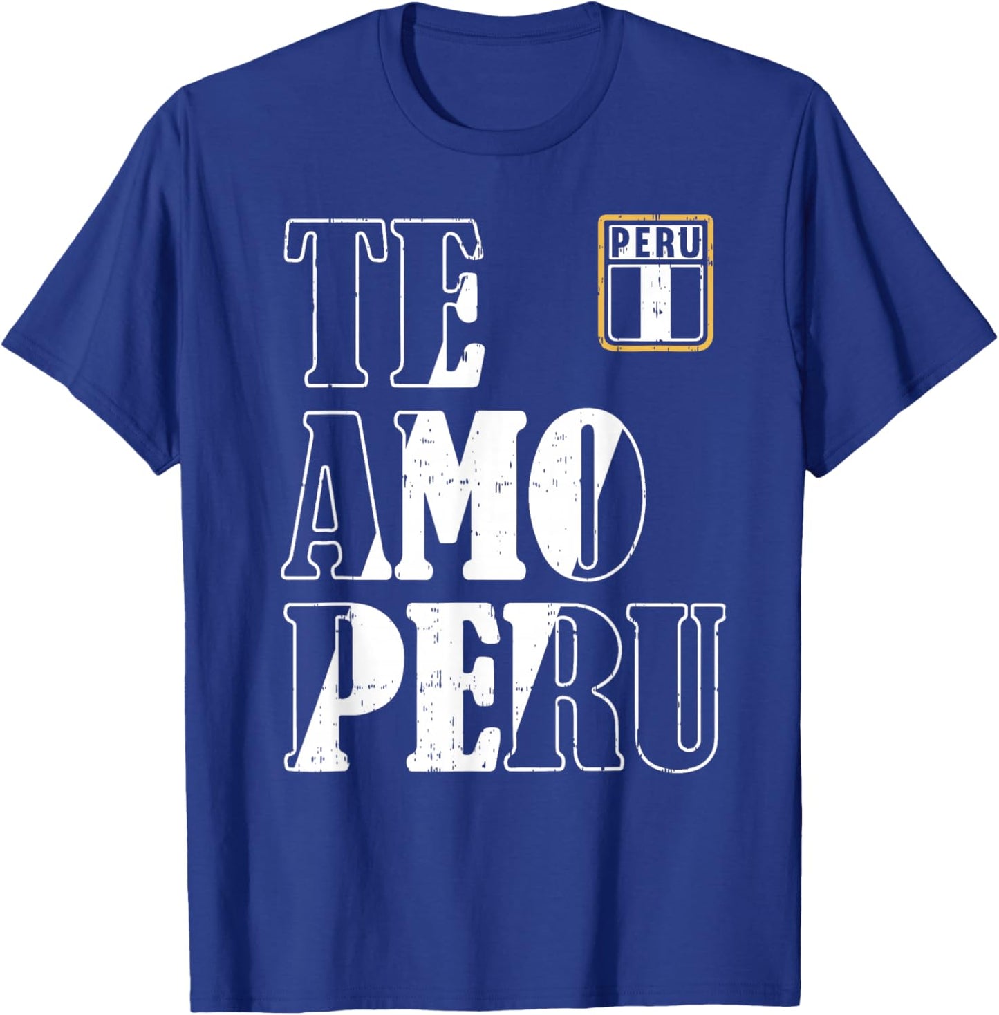 Peru Te Amo Peru I Love Peru Men Women & Kids Red T-Shirt - T-Shirt | Royal