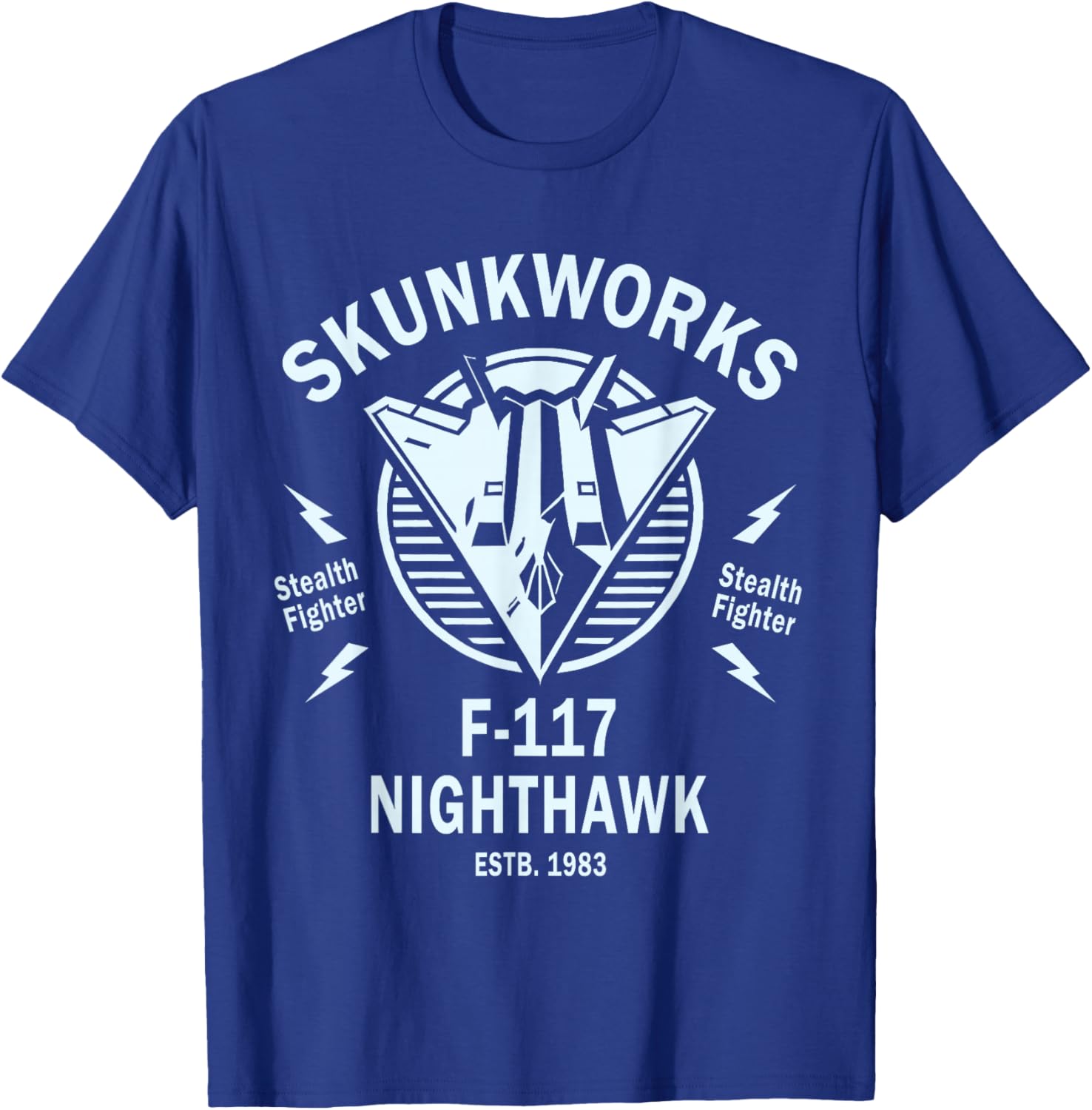 F-117 Nighthawk Stealth Airplane T-Shirt - T-Shirt | Royal