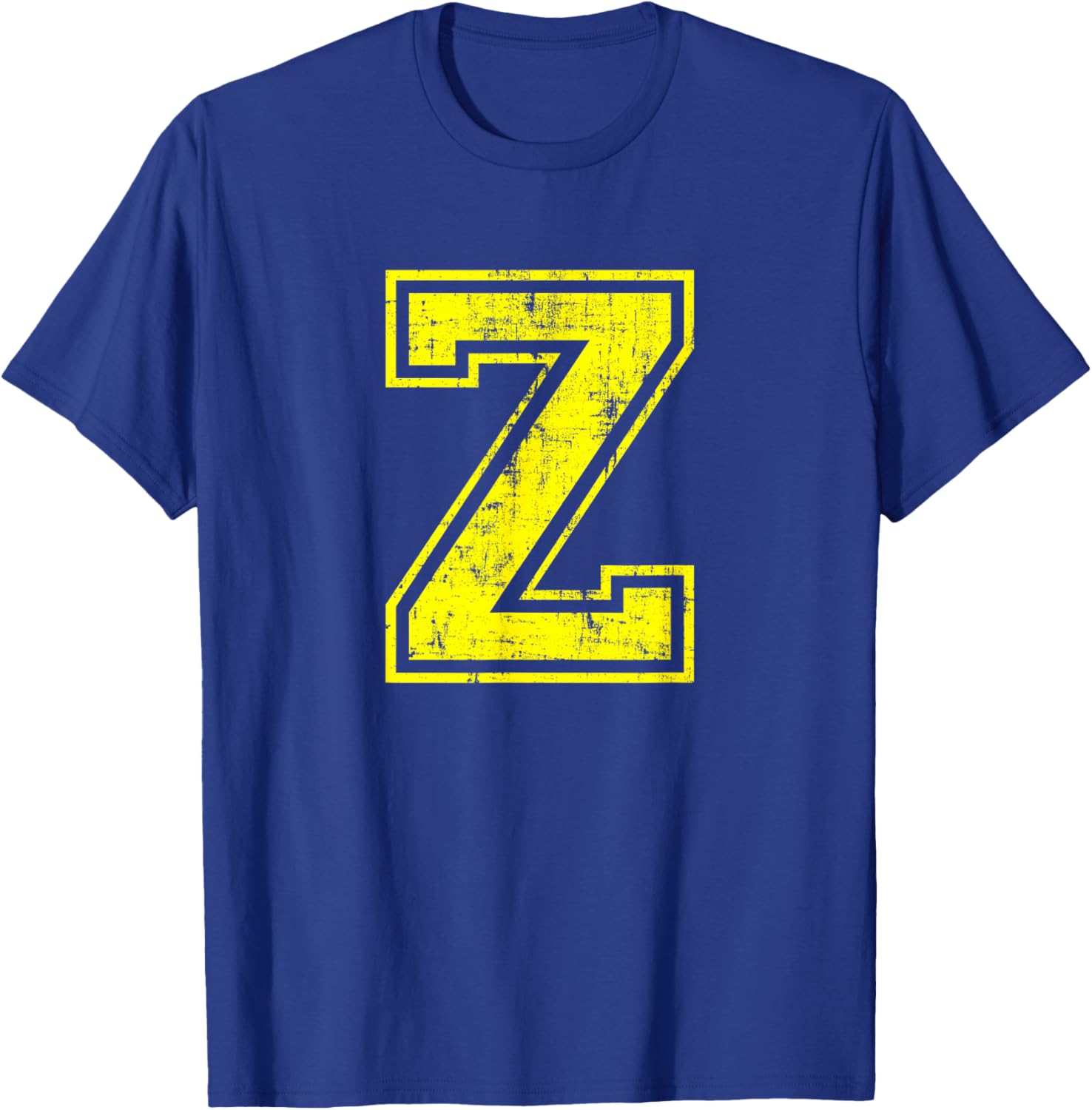 Letter Z Uppercase Alphabet Classic School College Varsity T-Shirt - T-Shirt | Royal