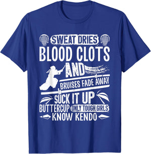 Kendo Sinobi Japanese Martial Arts Training Samurai Kendo T-Shirt - T-Shirt | Royal