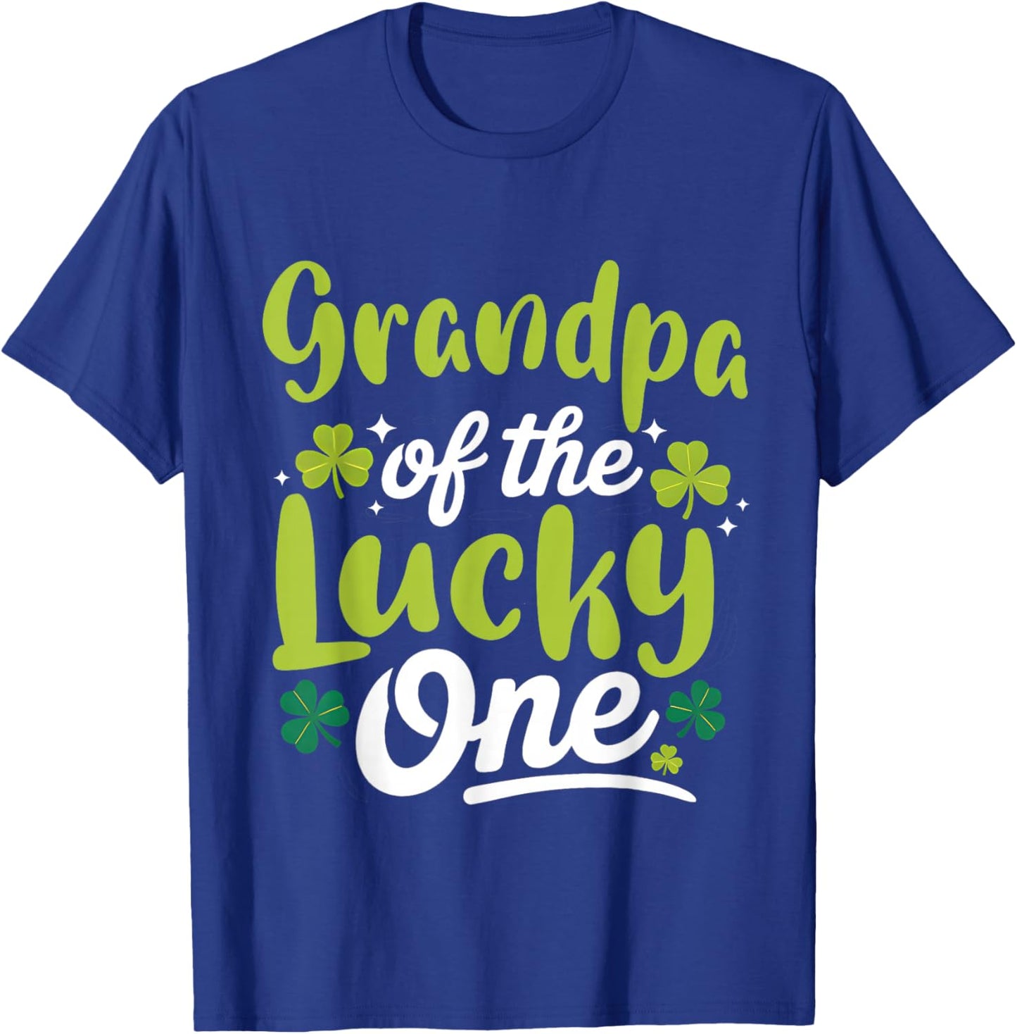 Grandpa of The Lucky One First Birthday St Patrick's Day T-Shirt - T-Shirt | Royal