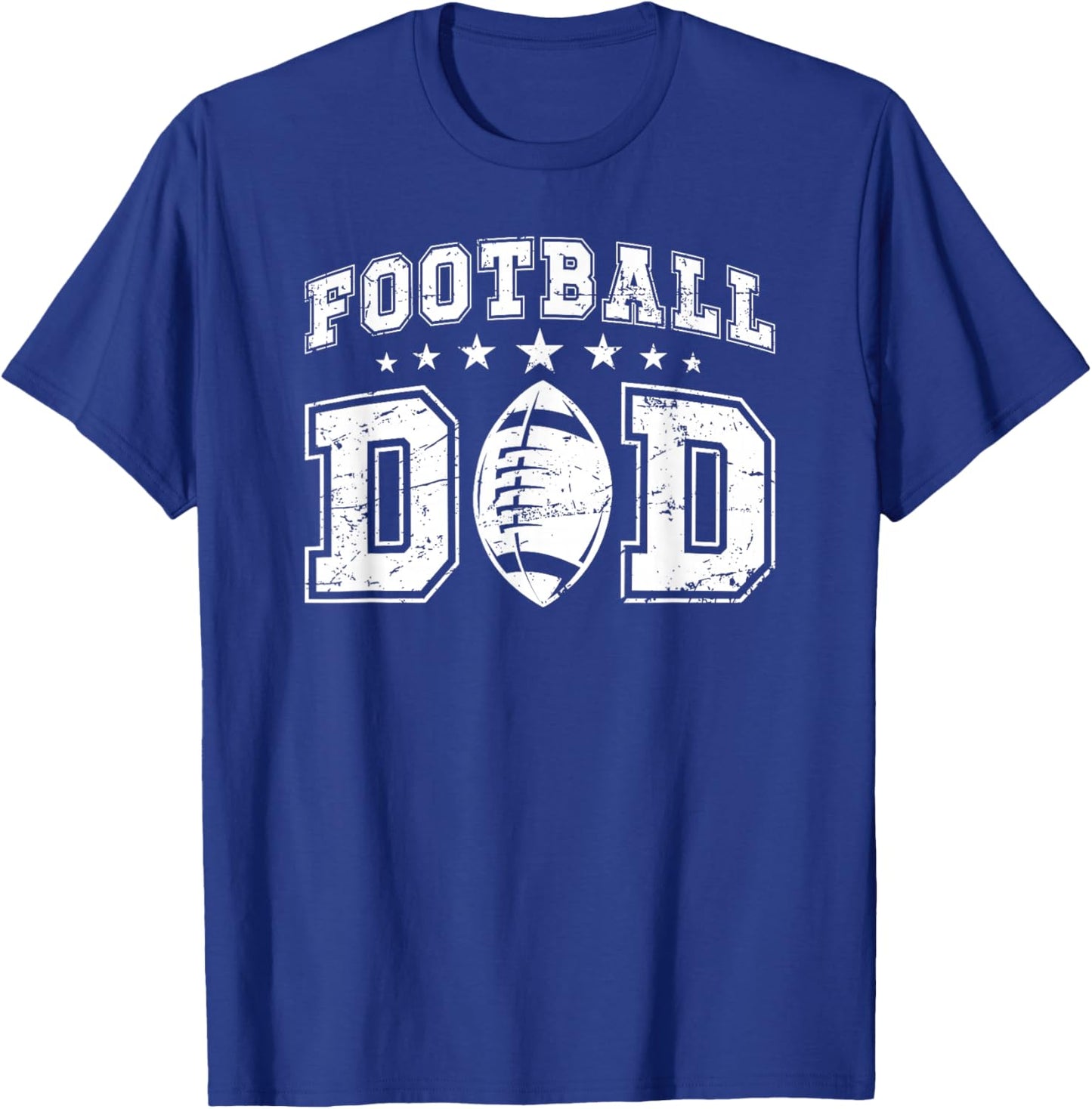 Football Dad Of A Football Player Dad T-Shirt - T-Shirt | Royal