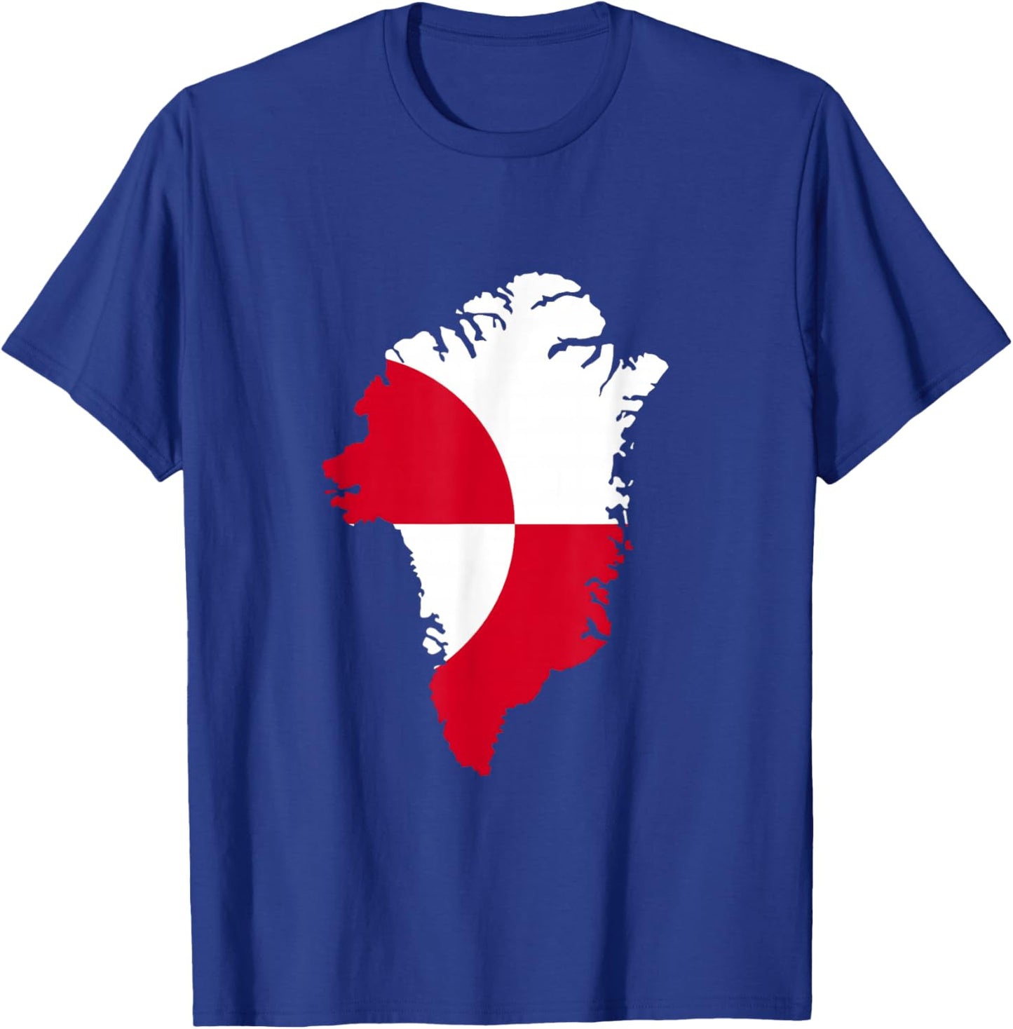 Greenland Flag Shirt, Greenland Map, Greenland T-Shirt - T-Shirt | Royal
