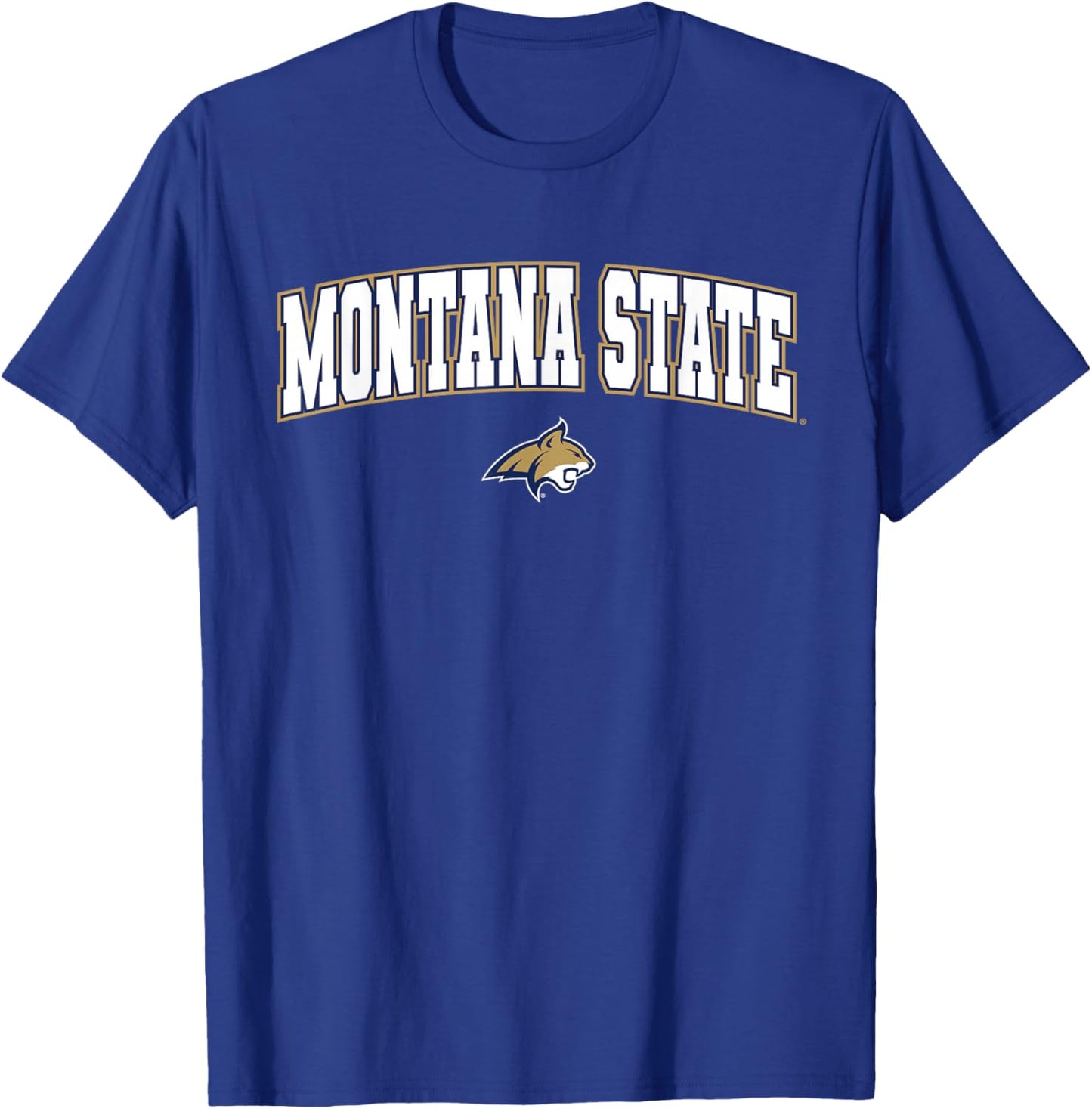 Montana State University Bobcats Arch Logo T-Shirt - T-Shirt | Royal
