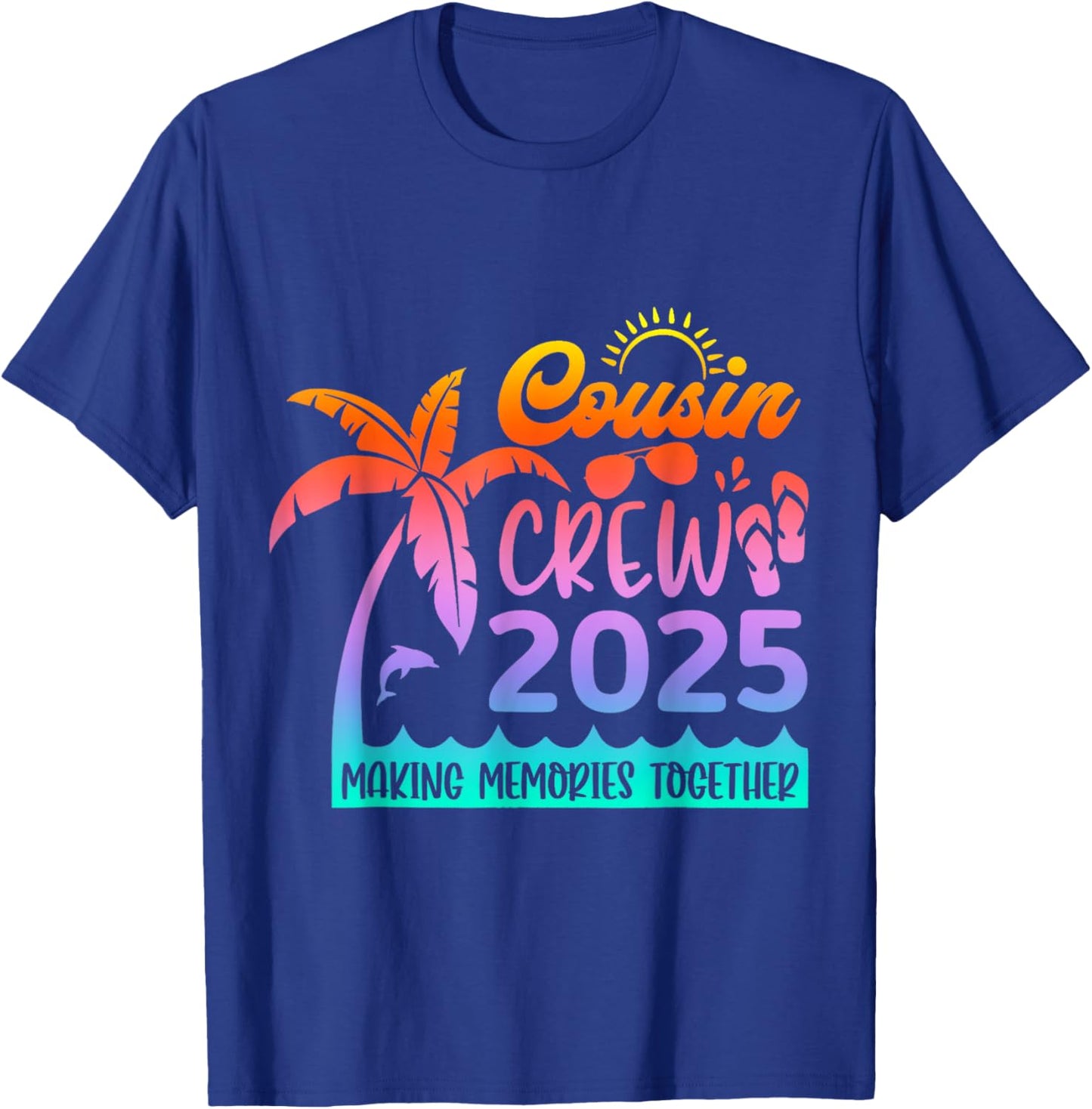 Cousin crew 2025 Summer Vacation Beach Family Trips Matching T-Shirt - T-Shirt | Royal