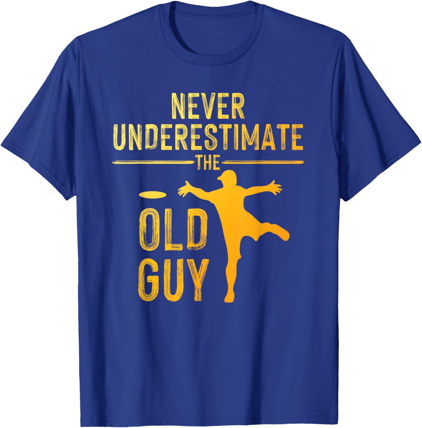 Disc Golf Art Grandpa Disc Golfer Disc Golf Player T-Shirt - T-Shirt | Royal