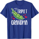 Triplet Grandma of Triplets Proud Triplet Grandmother T-Shirt - T-Shirt | Royal